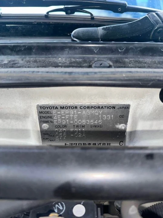 1996 Toyota Starlet 5th Gen - Image 16 of 20