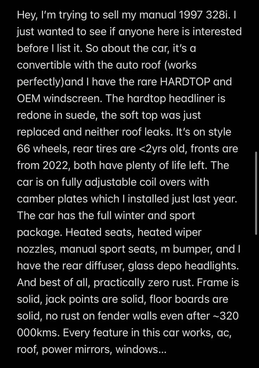 1997 BMW E36 3 Series - Image 3 of 20