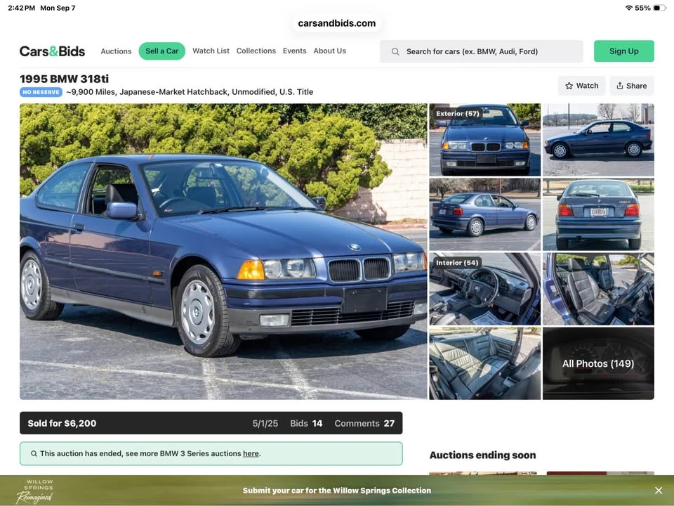 1997 BMW E36/5 3 Series Compact - Image 11 of 12