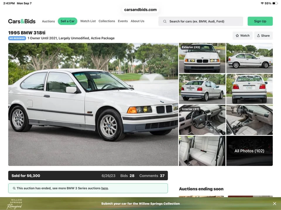 1997 BMW E36/5 3 Series Compact - Image 12 of 12