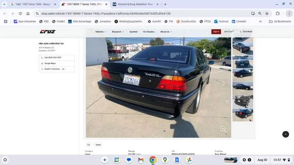 1997 BMW E38 7 Series - Image 6 of 8