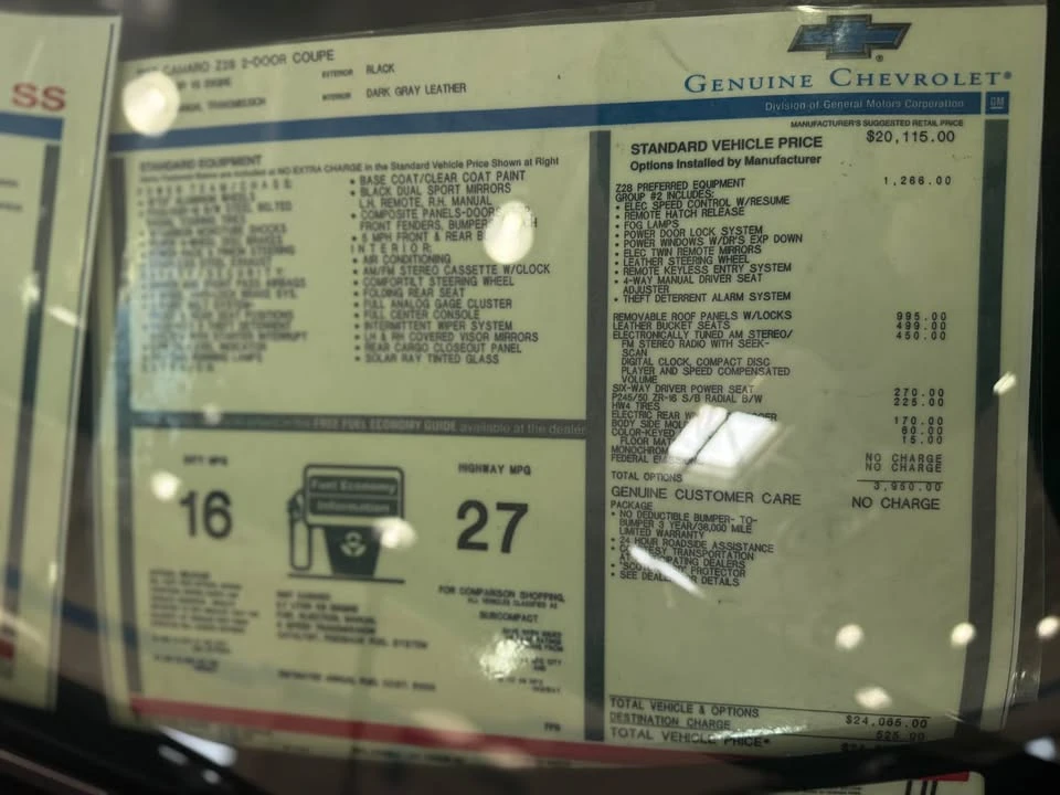 1997 Chevrolet Camaro SS 4th Gen - Image 5 of 6