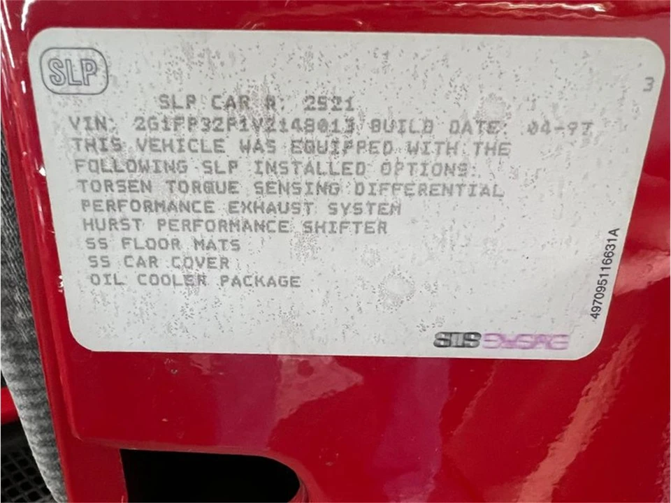 1997 Chevrolet Camaro SS 4th Gen - Image 10 of 14