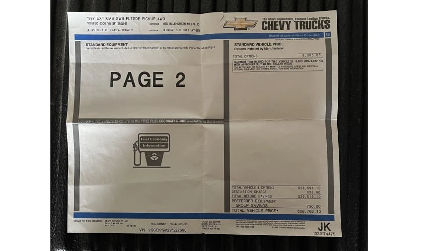 1997 Chevrolet Silverado - Image 11 of 11