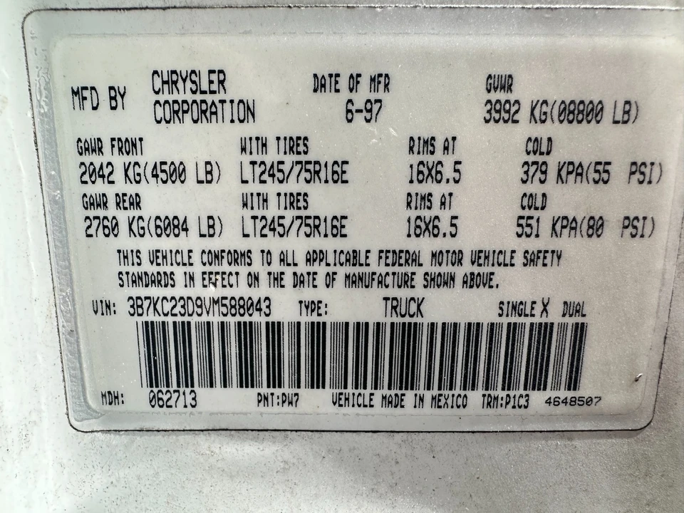 1997 Dodge Ram 2nd Gen - Image 17 of 17