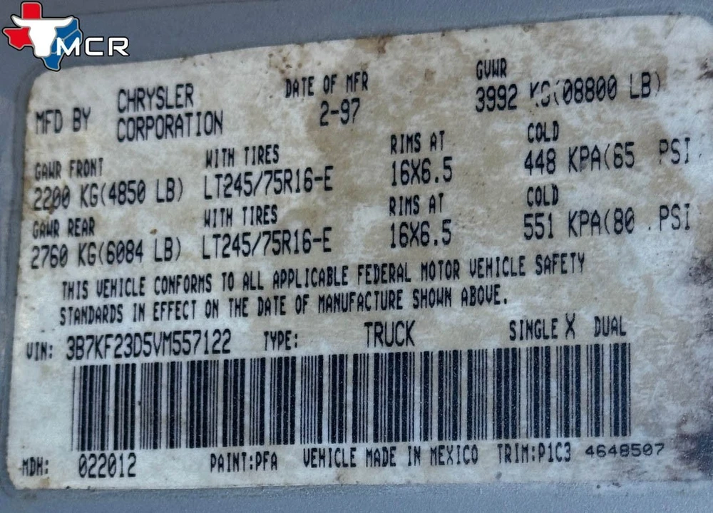 1997 Dodge Ram 2nd Gen - Image 20 of 21