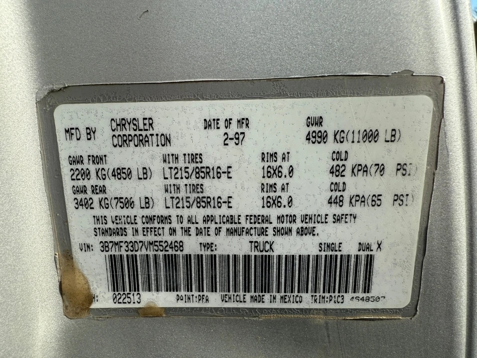 1997 Dodge Ram 2nd Gen - Image 11 of 21