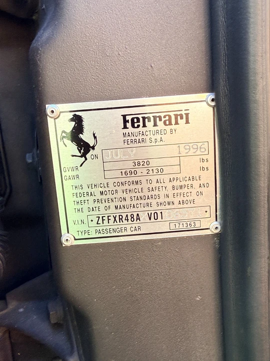 1997 Ferrari F355 - Image 11 of 31