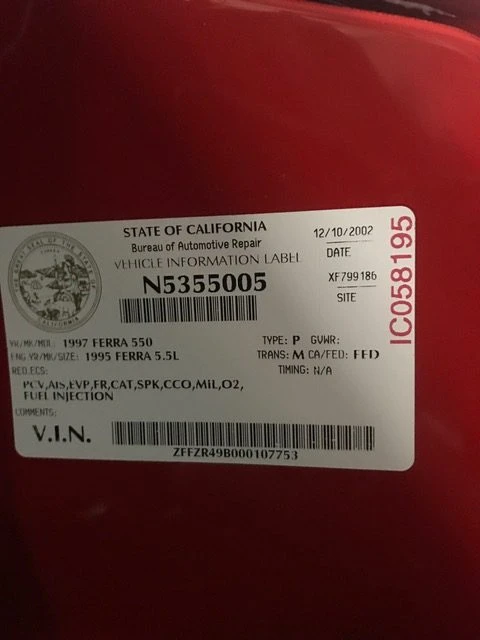 1997 Ferrari 550 Maranello - Image 23 of 31
