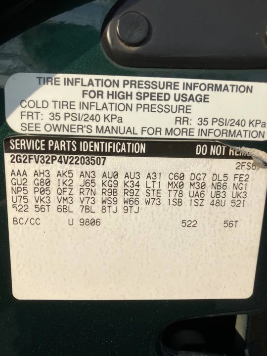 1997 Pontiac Firebird Formula 4th Gen - Image 10 of 20