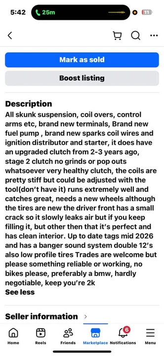 1997 Honda EK Civic - Image 5 of 5