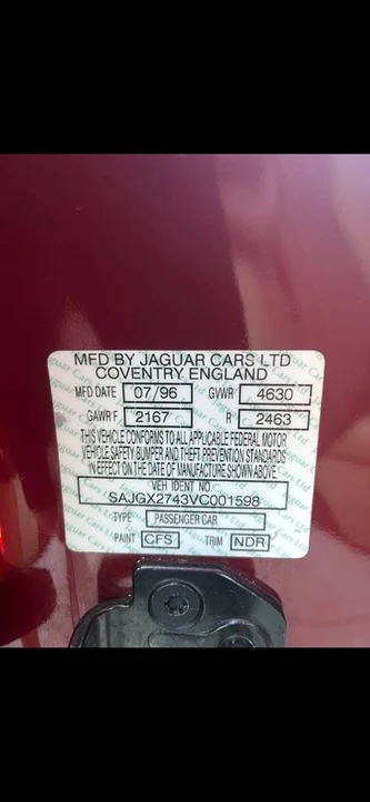 1997 Jaguar X100 XK8 - Image 7 of 7