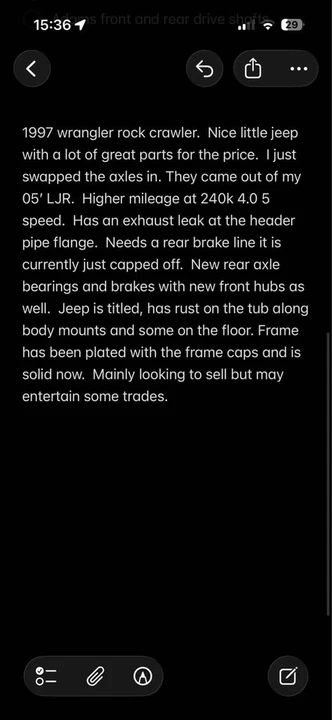 1997 Jeep TJ Wrangler - Image 11 of 11