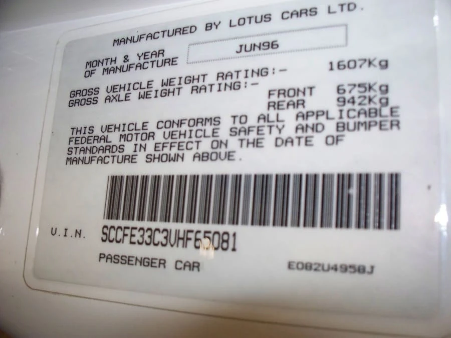 1997 Lotus Esprit Series 4 - Image 10 of 10