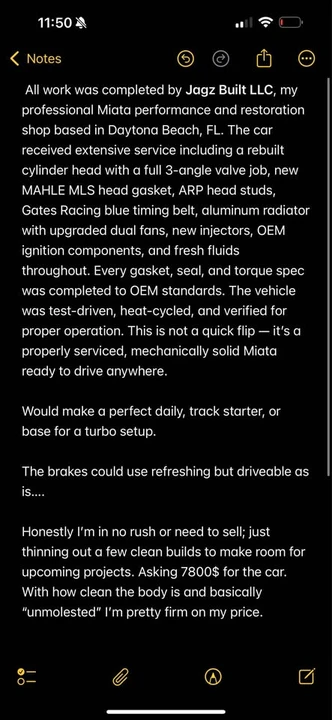 1997 Mazda NA MX-5 Miata - Image 15 of 15
