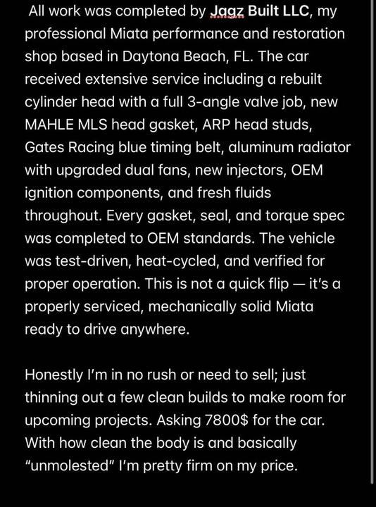 1997 Mazda NA MX-5 Miata - Image 14 of 14