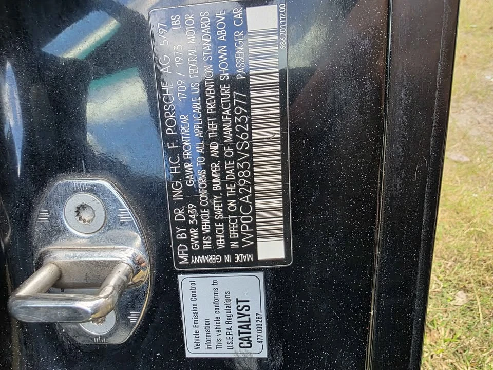 1997 Porsche 986 Boxster - Image 7 of 10