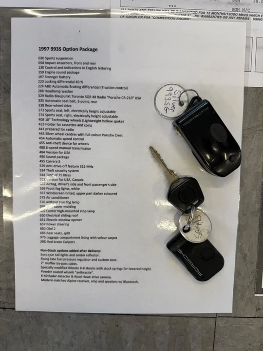 1997 Porsche 993 Carrera - Image 23 of 24