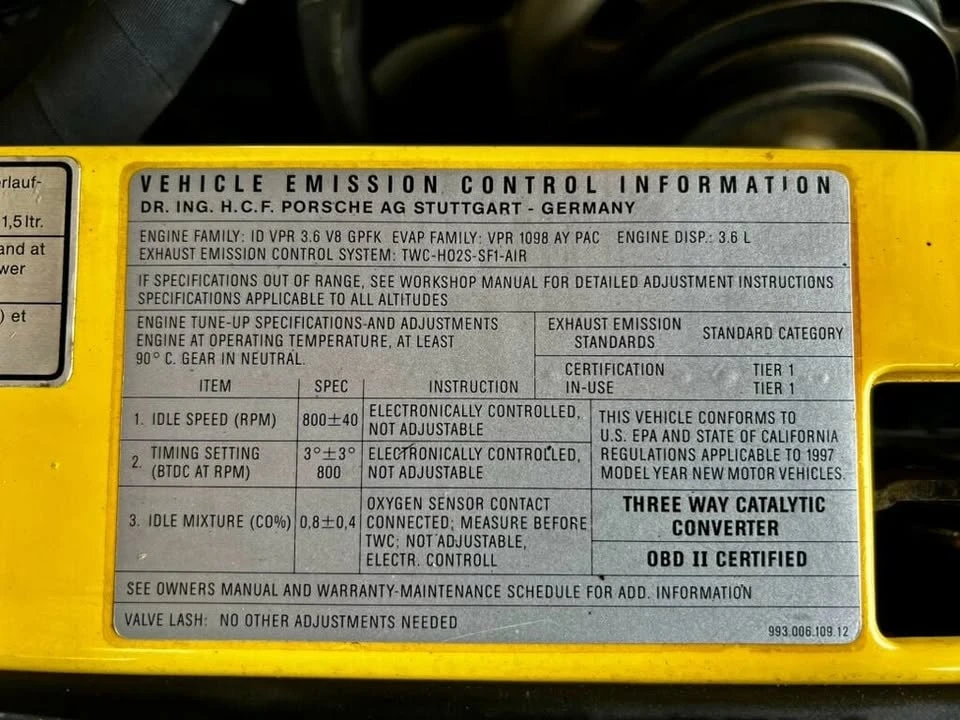 1997 Porsche 993 Carrera - Image 13 of 20