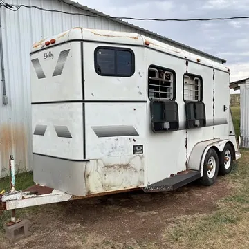1997 Shelby 2-Horse Bumper Pull Trailer