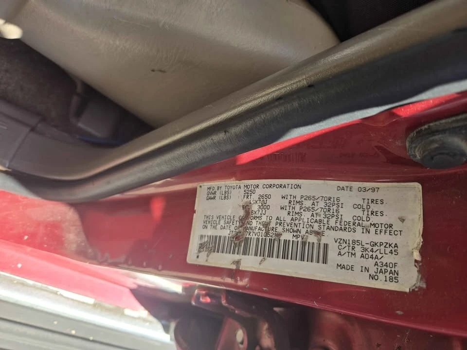 1997 Toyota 4Runner 3rd Gen - Image 12 of 15
