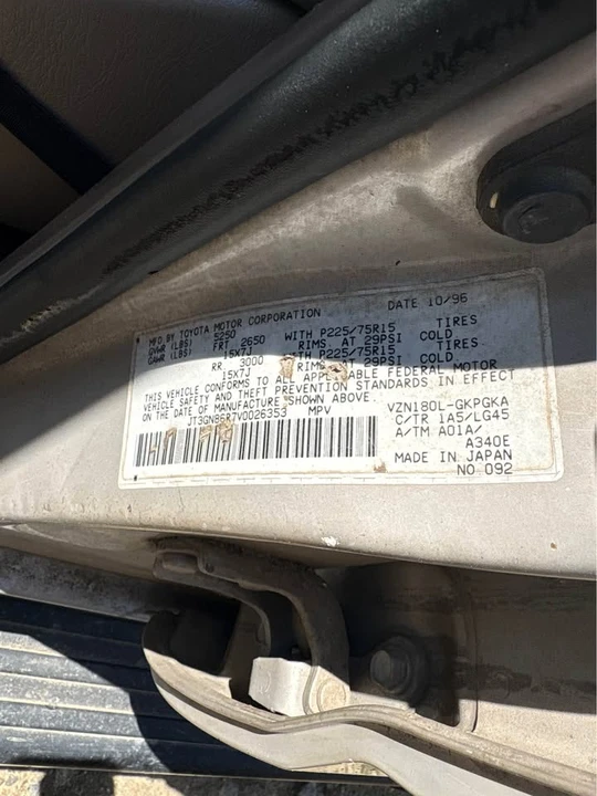 1997 Toyota 4Runner 3rd Gen - Image 2 of 4