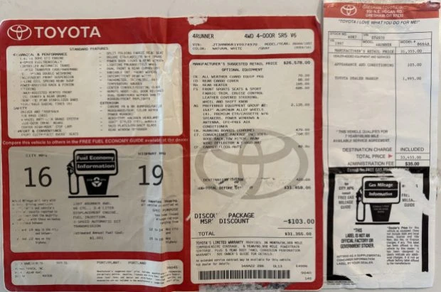 1997 Toyota 4Runner 3rd Gen - Image 8 of 8