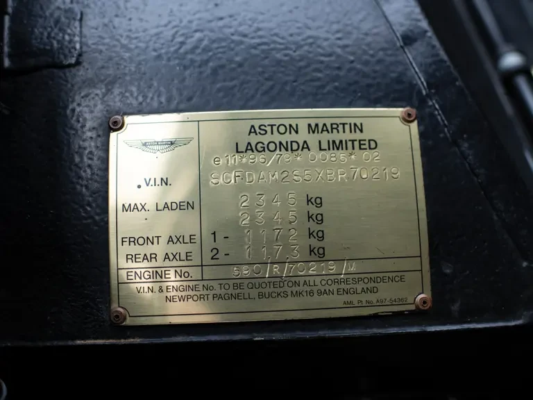 1998 Aston Martin Vantage (1993-2000) - Image 26 of 31