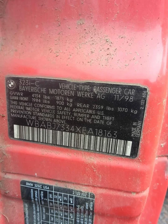 1998 BMW E36 3 Series - Image 2 of 18