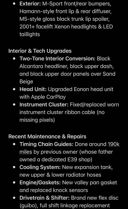 1998 BMW E39 540i - Image 9 of 11