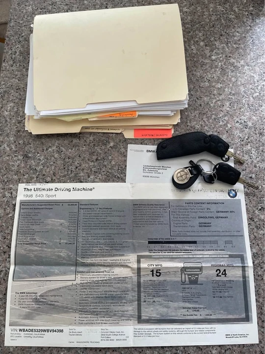 1998 BMW E39 540i - Image 19 of 20
