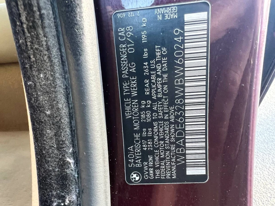1998 BMW E39 540i - Image 20 of 23