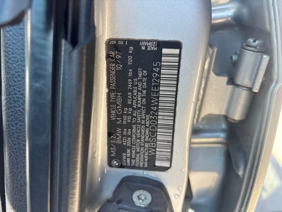 1998 BMW E36 M3 - Image 18 of 19
