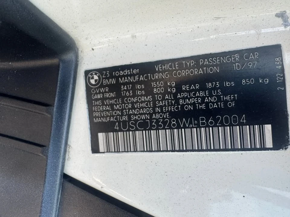 1998 BMW Z3 Roadster - Image 12 of 19