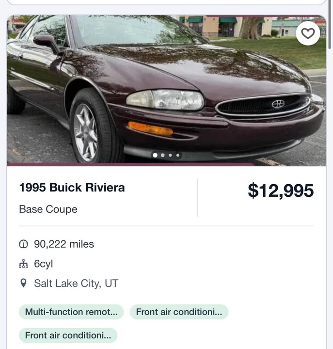 1998 Buick Riviera 8th Gen - Image 9 of 17