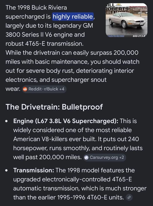 1998 Buick Riviera 8th Gen - Image 7 of 17