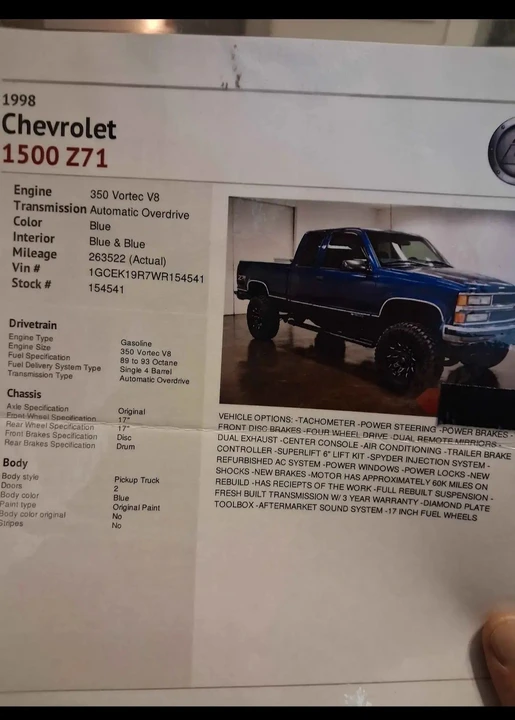 1998 Chevrolet C/K 4th Gen - Image 11 of 11