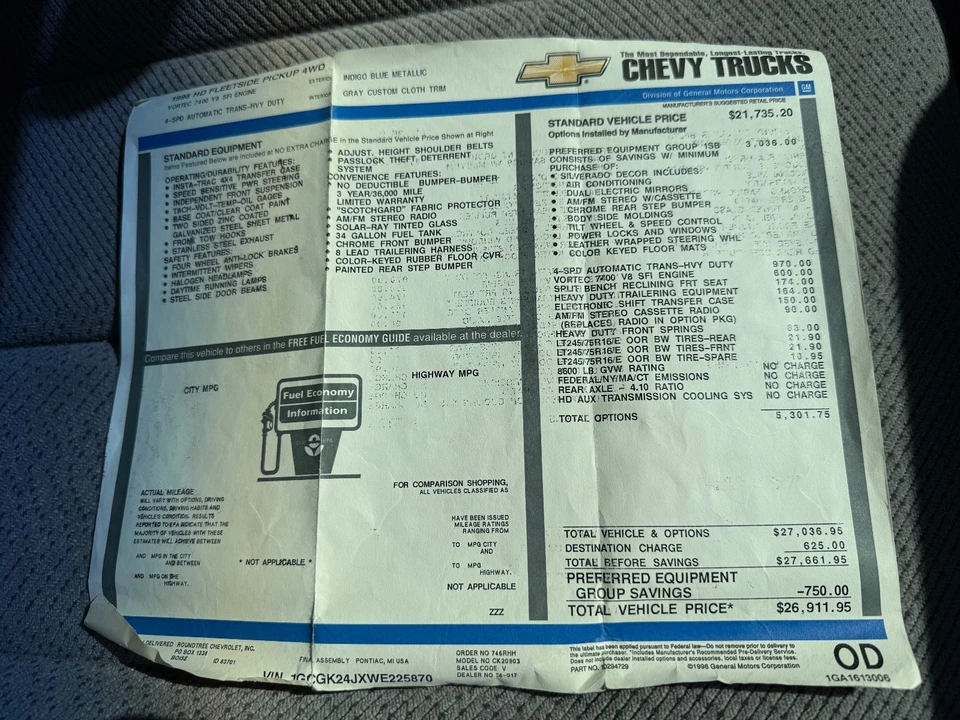 1998 Chevrolet C/K 4th Gen - Image 14 of 18