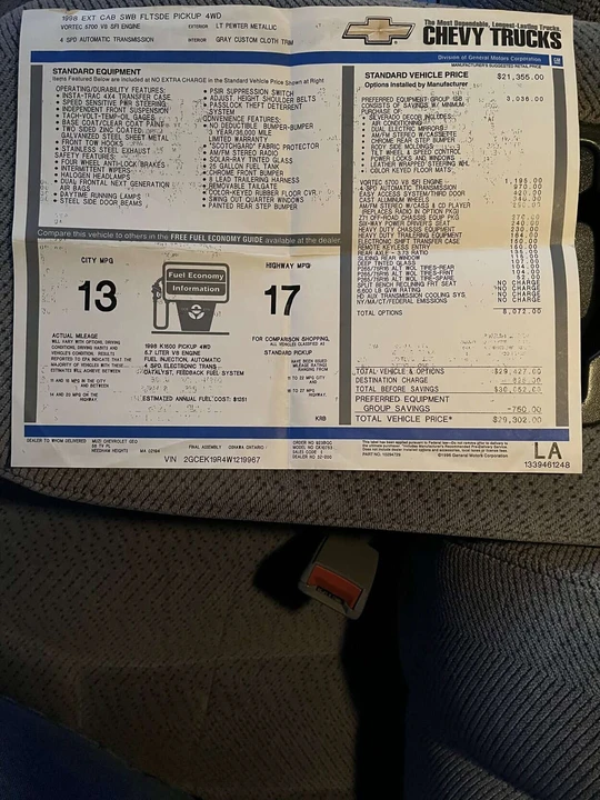 1998 Chevrolet C/K 4th Gen - Image 15 of 16