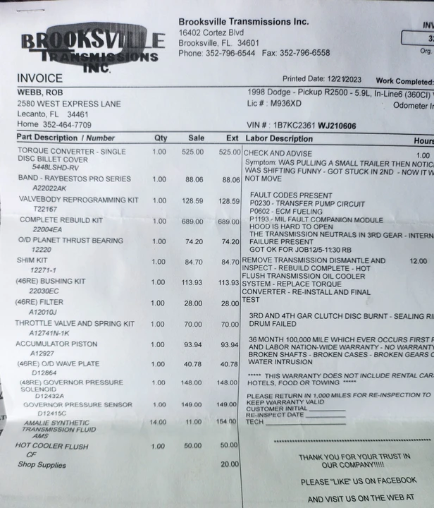 1998 Dodge Ram 2nd Gen - Image 12 of 15