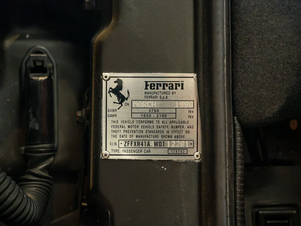 1998 Ferrari F355 Berlinetta - Image 24 of 25