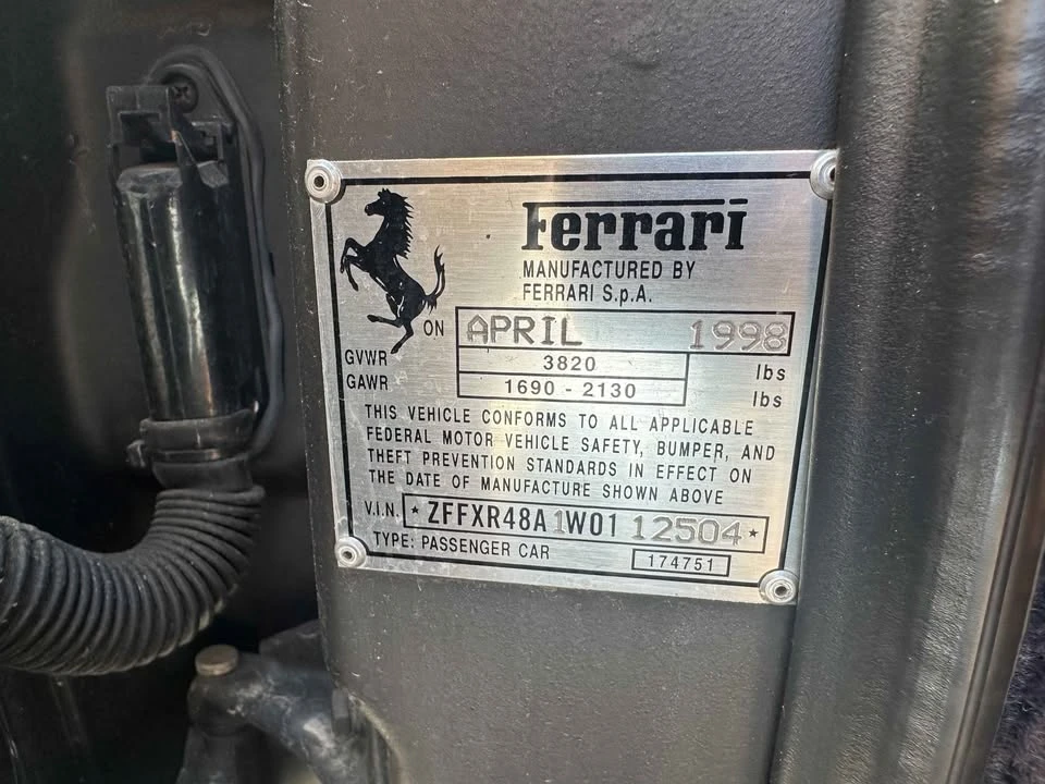 1998 Ferrari F355 Spider - Image 15 of 19