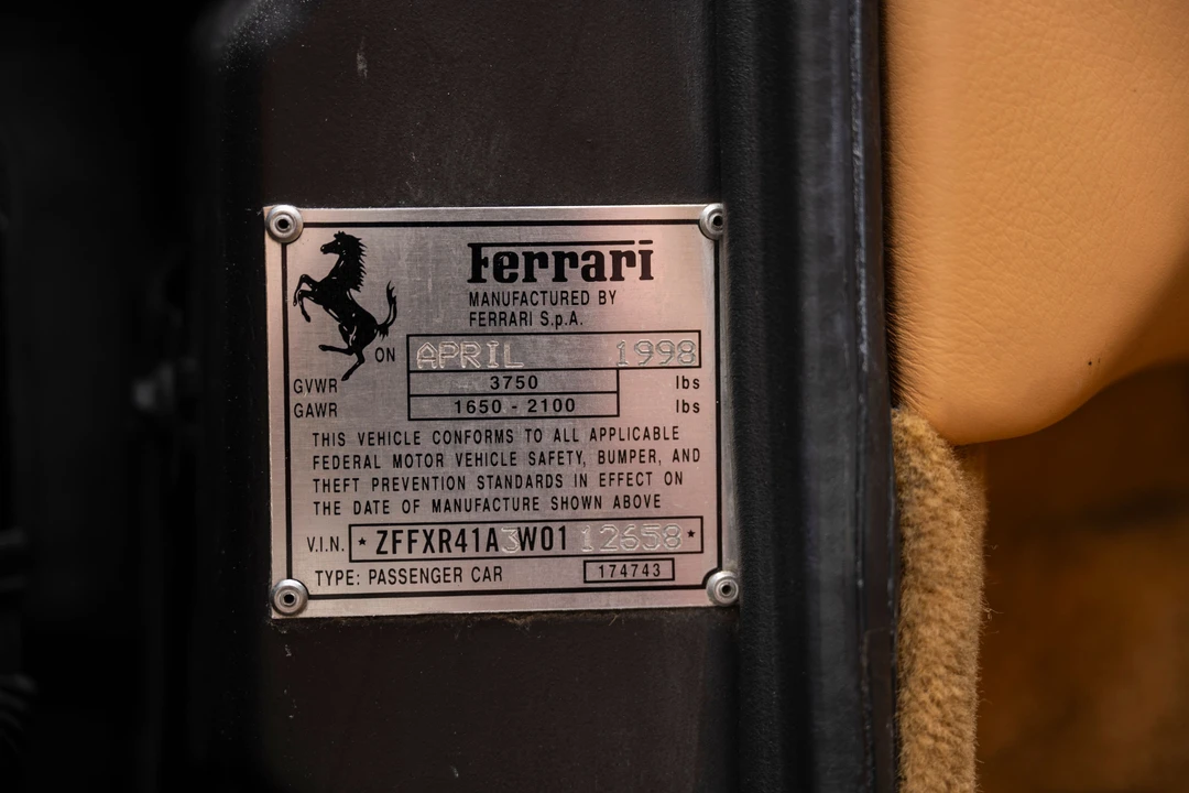 1998 Ferrari F355 Berlinetta - Image 27 of 31
