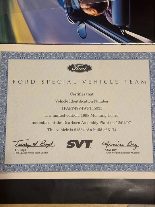 1998 Ford SN95 Mustang Cobra - Image 7 of 20