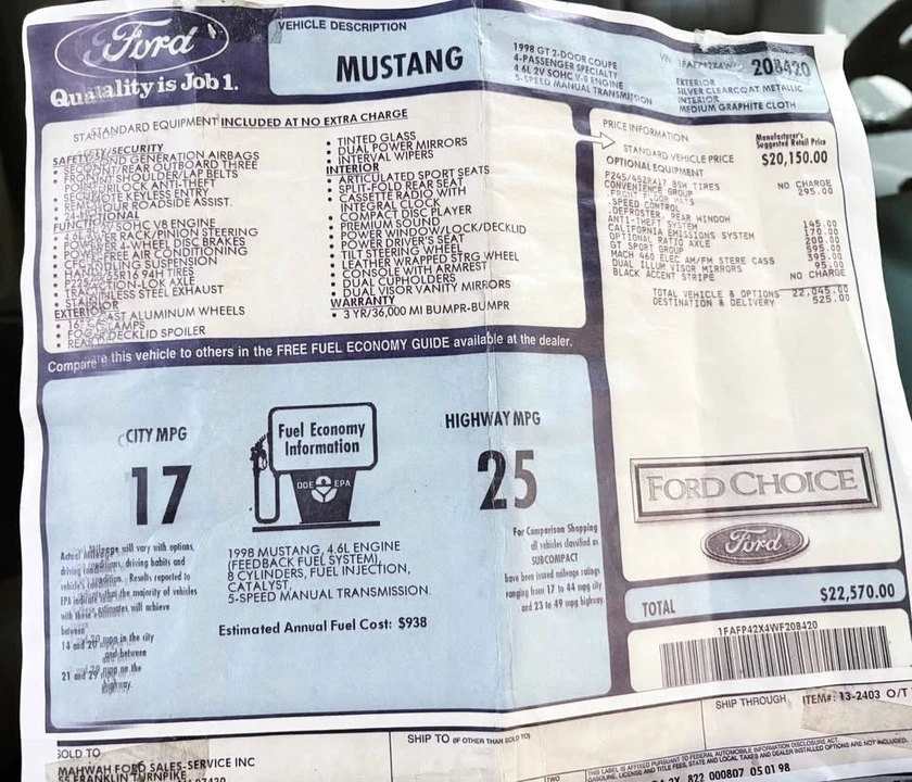 1998 Ford SN95 Mustang - Image 7 of 7
