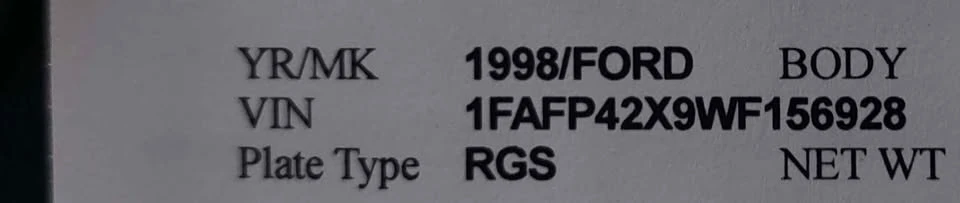 1998 Ford SN95 Mustang - Image 9 of 11