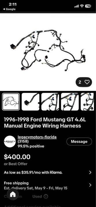 1998 Ford SN95 Mustang - Image 14 of 16
