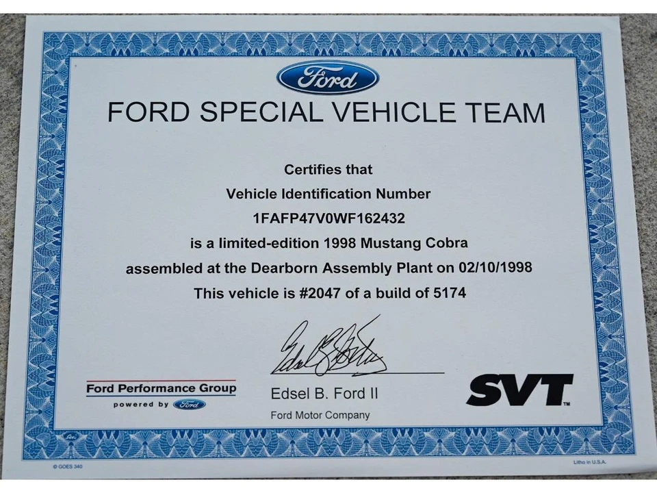 1998 Ford SN95 Mustang Cobra - Image 7 of 31