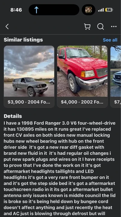 1998 Ford Ranger 3rd Gen - Image 4 of 4