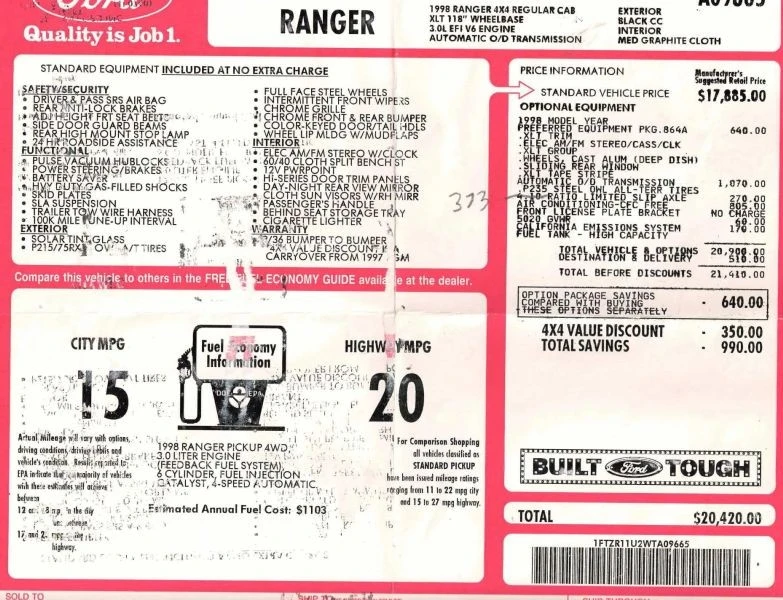 1998 Ford Ranger 3rd Gen - Image 12 of 12
